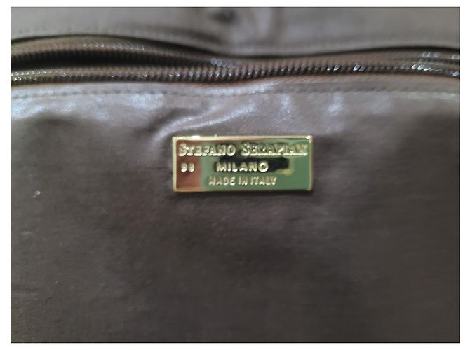 Autre Marque Serapian borsa beauty in pelle Beige - vista 7