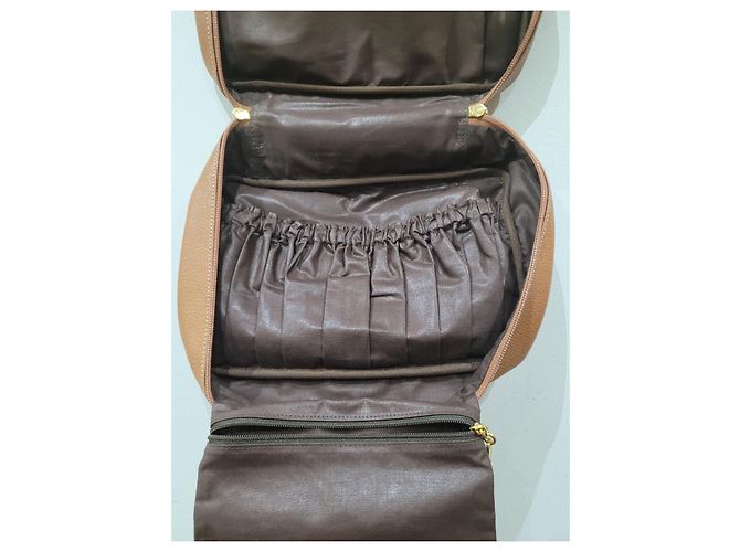 Autre Marque Serapian borsa beauty in pelle Beige - vista 9