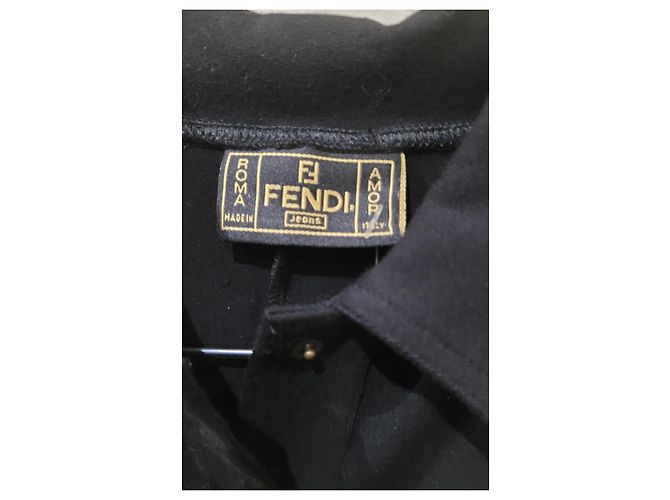 Suéter Fendi vintage body Negro - vista 8