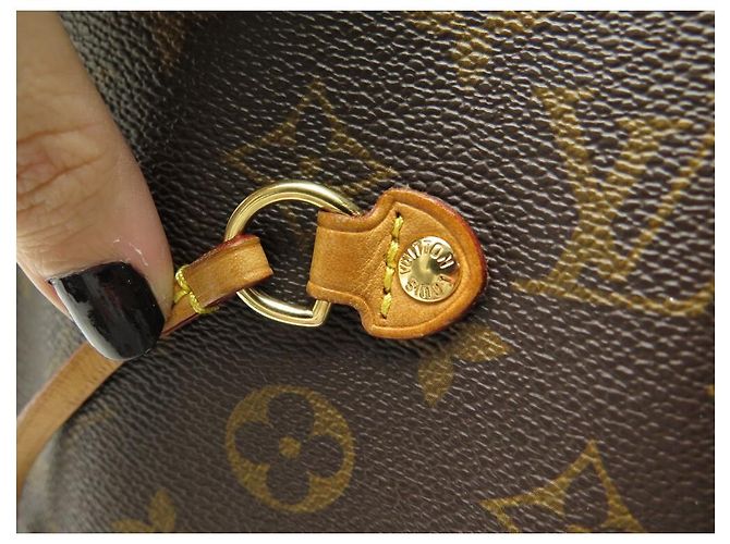 LOUIS VUITTON NEVERFULL GM M HANDBAG40990 MONOGRAM CABAS HAND BAG CANVAS Brown - view 11
