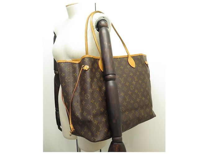 LOUIS VUITTON NEVERFULL GM M HANDBAG40990 MONOGRAM CABAS HAND BAG CANVAS Brown - view 8