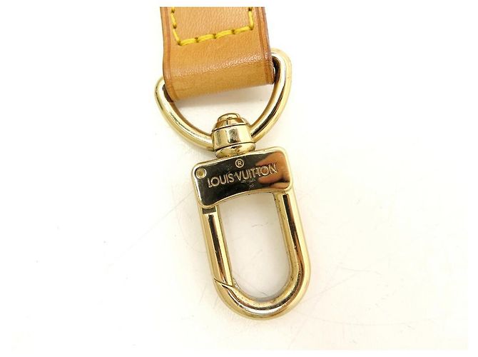 ANSE BANDOULIERE LOUIS VUITTON 30MM CUIR PR SAC A MAIN KEEPALL CROSSBODY STRAP Caramel - vue 3