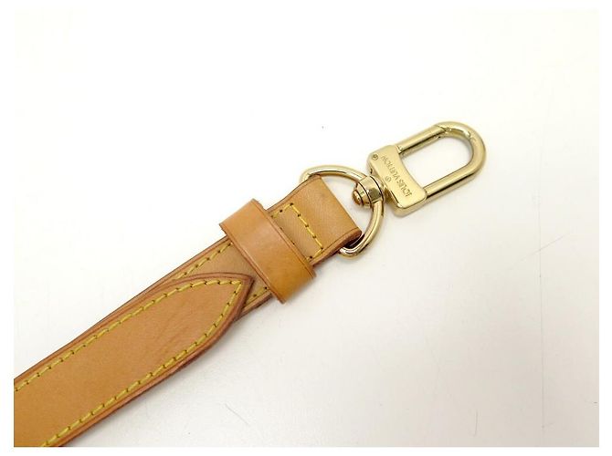 ANSE BANDOULIERE LOUIS VUITTON 30MM CUIR PR SAC A MAIN KEEPALL CROSSBODY STRAP Caramel - vue 4