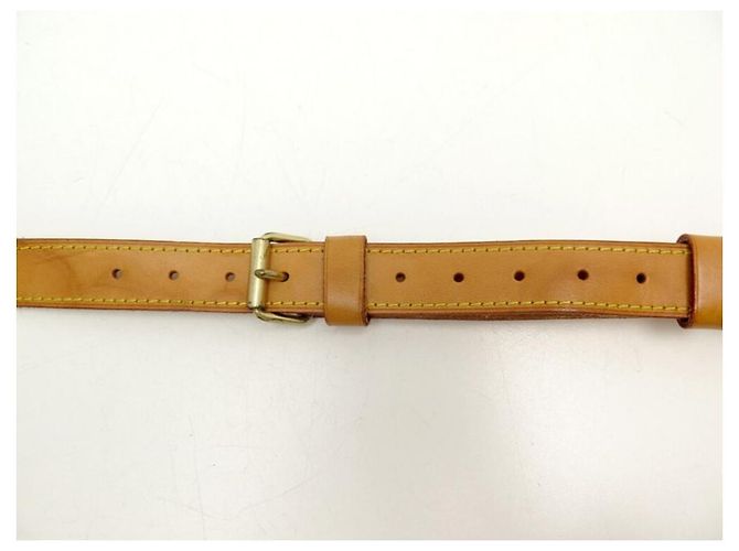 ANSE BANDOULIERE LOUIS VUITTON 30MM CUIR PR SAC A MAIN KEEPALL CROSSBODY STRAP Caramel - vue 6