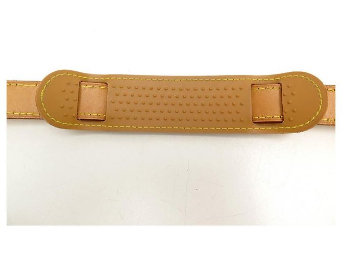 ANSE BANDOULIERE LOUIS VUITTON 30MM CUIR PR SAC A MAIN KEEPALL CROSSBODY STRAP Caramel - vue 7