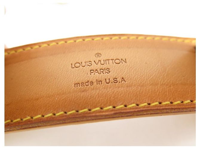 ANSE BANDOULIERE LOUIS VUITTON 30MM CUIR PR SAC A MAIN KEEPALL CROSSBODY STRAP Caramel - vue 8