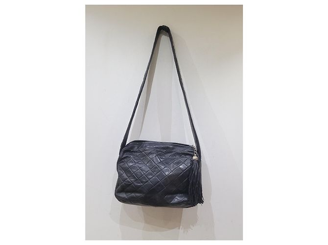 Bolso bandolera Chanel vintage negro - vista 10