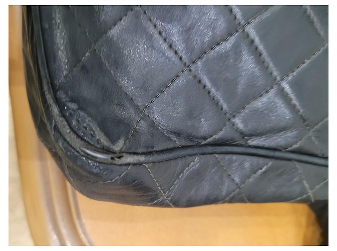 Bolso bandolera Chanel vintage negro - vista 7