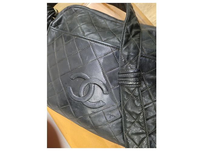 Bolso bandolera Chanel vintage negro - vista 8