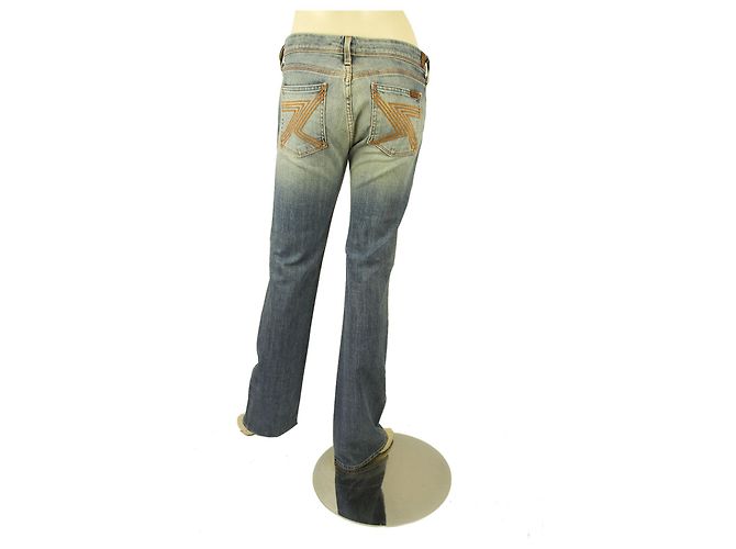 7 For All Mankind Washed Blue Jeans Denim Pants – sz 29 Blau - Ansicht 2
