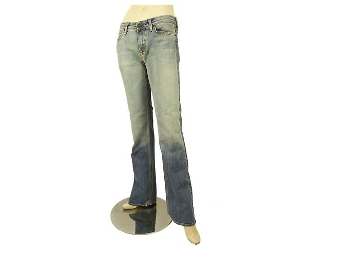 7 For All Mankind Washed Blue Jeans Denim Pants – sz 29 Blau - Ansicht 3