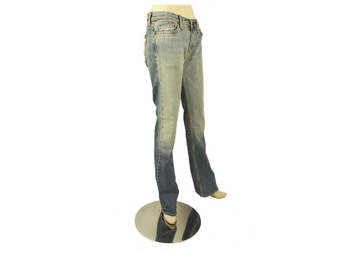 7 For All Mankind Washed Blue Jeans Denim Pants – sz 29 Blau - Ansicht 4