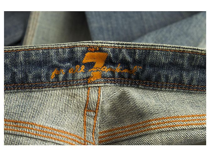 7 For All Mankind Washed Blue Jeans Denim Pants – sz 29 Blau - Ansicht 7