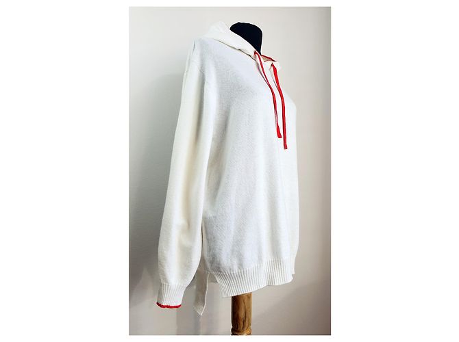 Autre Marque Johnstons Of Elgin Kaschmir Sweatshirt Weiß - Ansicht 2
