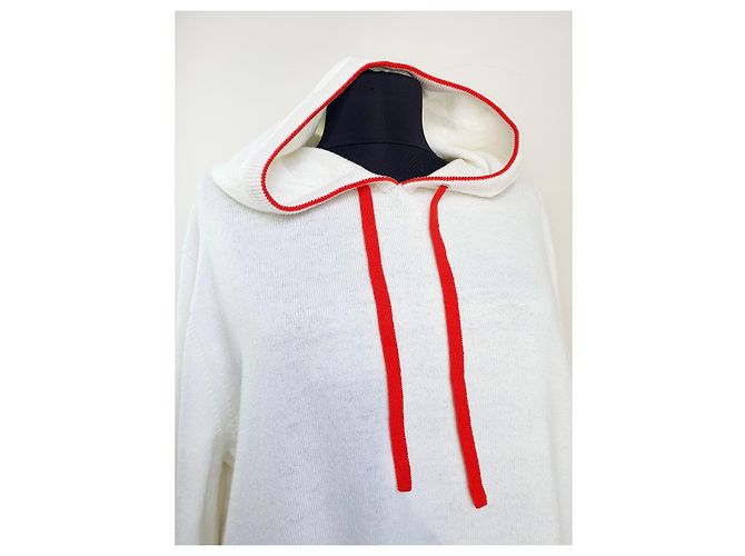 Autre Marque Johnstons Of Elgin Kaschmir Sweatshirt Weiß - Ansicht 3