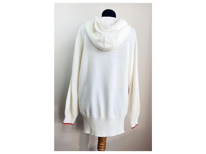 Autre Marque Johnstons Of Elgin Kaschmir Sweatshirt Weiß - Ansicht 5
