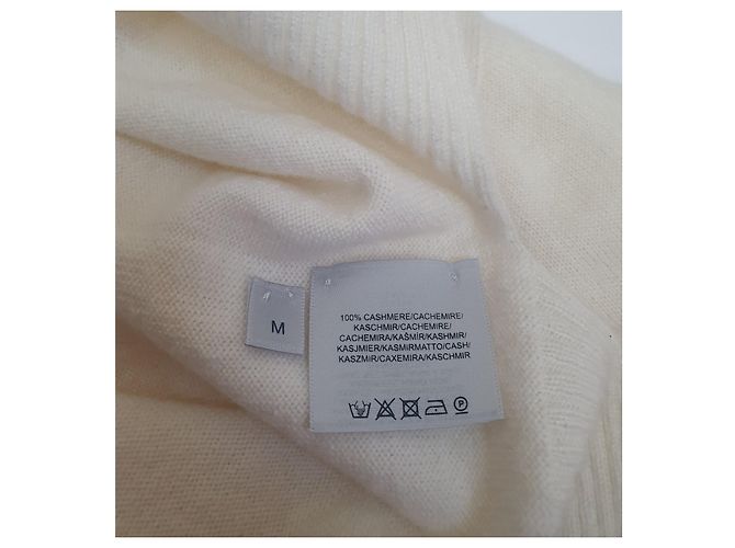 Autre Marque Johnstons Of Elgin Kaschmir Sweatshirt Weiß - Ansicht 7