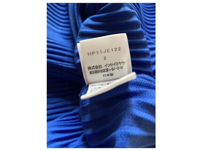 Issey Miyake Royal Blu Weste Homme Plissé - Ansicht 5