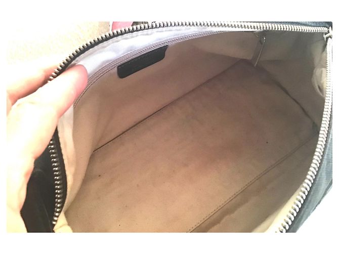 Borsa Salvatore Ferragamo in pelle e tela nera Nero - vista 11