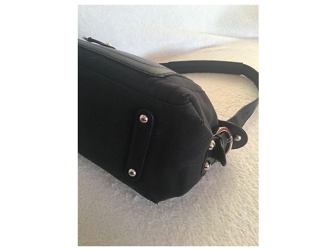 Borsa Salvatore Ferragamo in pelle e tela nera Nero - vista 14