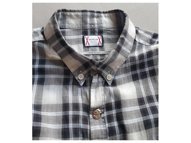 Camicia Moncler in cotone Multicolore - vista 7