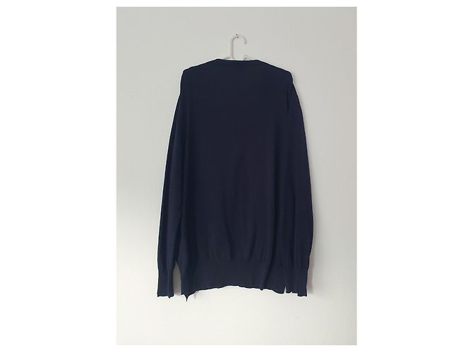 Acne Strickjacke Marineblau Baumwolle - Ansicht 2