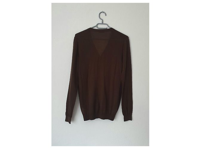Trussardi Cardigan Braun Kaschmir und Seide M - Ansicht 3