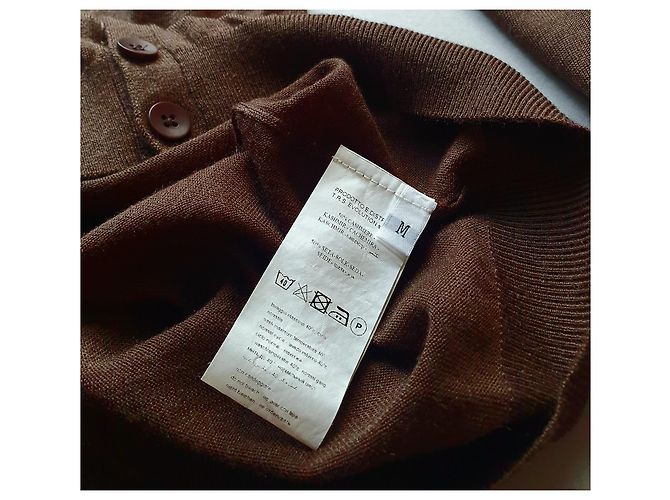 Trussardi Cardigan Braun Kaschmir und Seide M - Ansicht 5