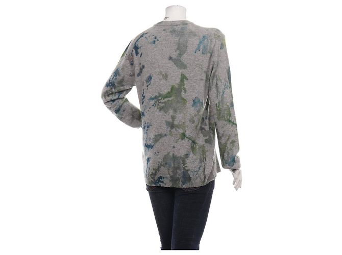 Suéter oversize Zadig & Voltaire cinza de caxemira e lã M Multicor - vista 2