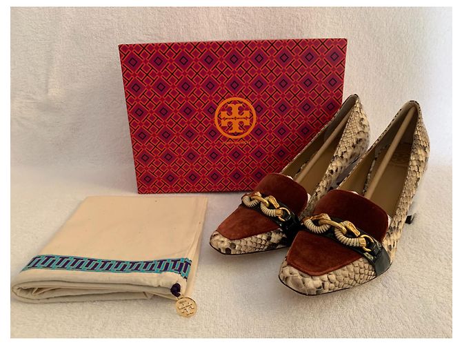 Tory Burch Décolleté Jessa in pelle stampata - vista 12