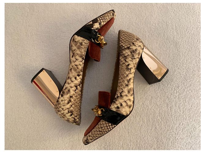 Tory Burch Décolleté Jessa in pelle stampata - vista 7