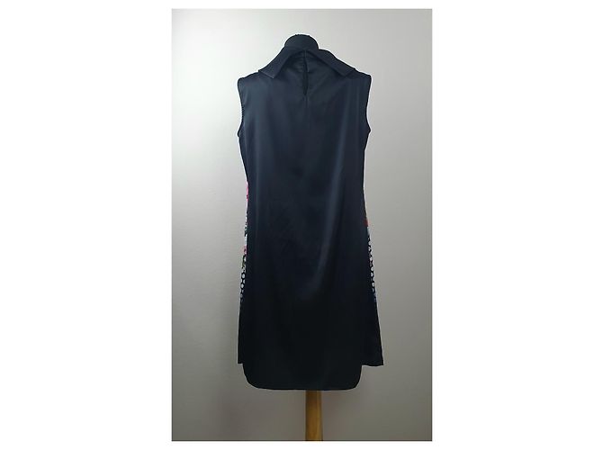 Escada Seidenkleid mit Blumenmuster Mehrfarben - Ansicht 4