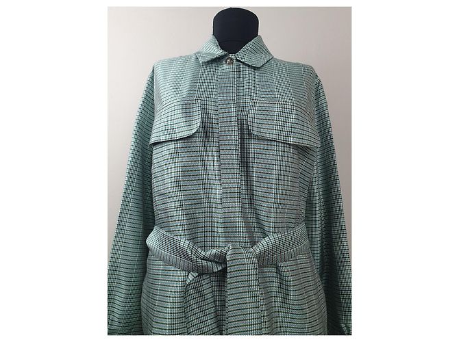 Camisa Samsoe & Samsoe Efe verde azul branco Multicor - vista 2