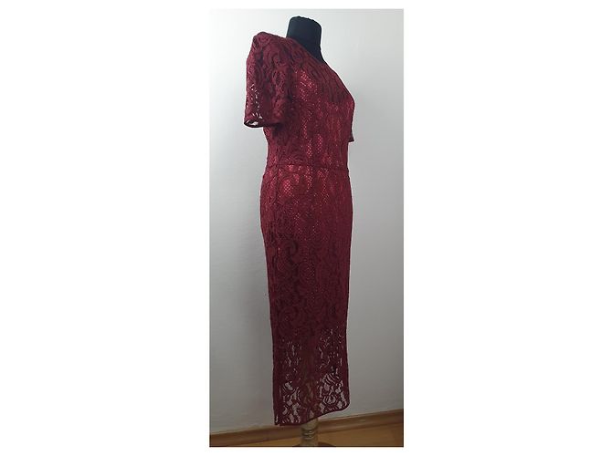 Vestido de encaje rojo Baum und Pferdgarten Roja - vista 3