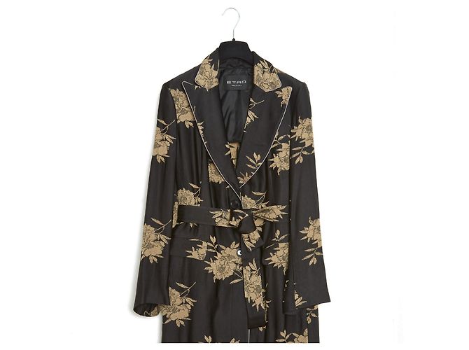 Etro chinoiserie de oro negro fr38 NUEVO - vista 2
