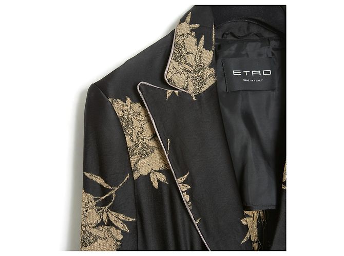 Etro chinoiserie de oro negro fr38 NUEVO - vista 6