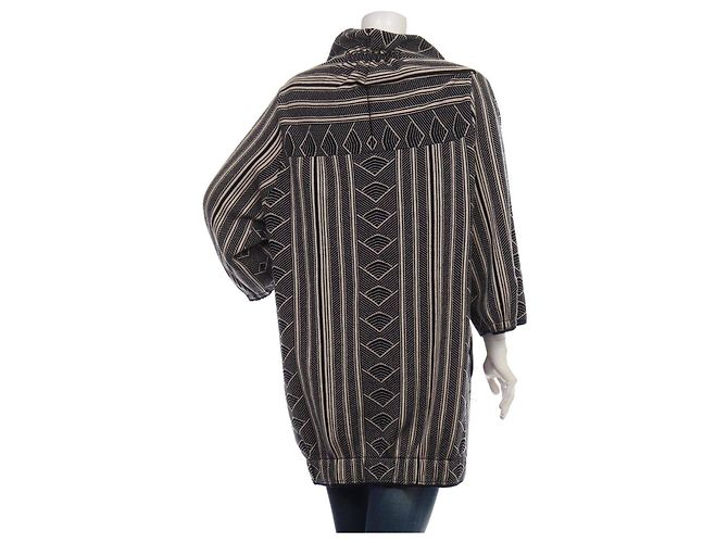 Dagmar Wollcardigan beige schwarz - Ansicht 2