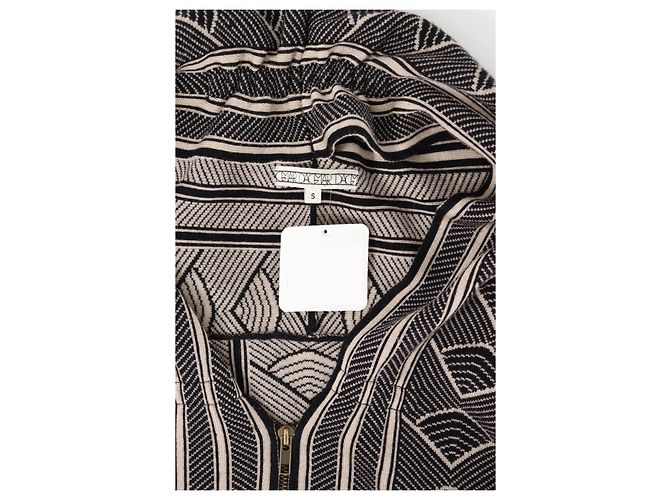 Dagmar Wollcardigan beige schwarz - Ansicht 3
