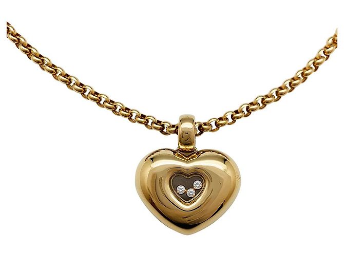 Colar Chopard "Happy Diamonds" em ouro amarelo, diamantes. - vista 3