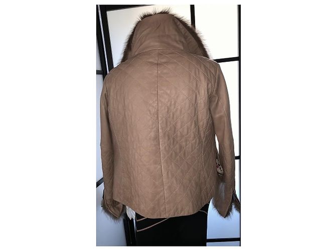 Burberry Lederjacke Beige - Ansicht 2
