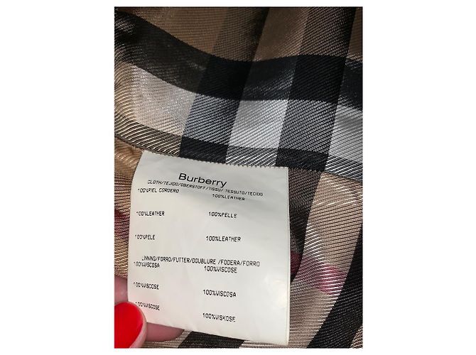 Burberry Lederjacke Beige - Ansicht 10