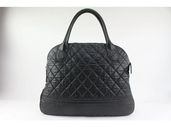Chanel Borsa a mano XL nera trapuntata Cocoon Dome - vista 6