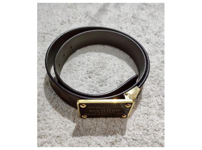 Louis Vuitton inventore Marrone Gold hardware - vista 2
