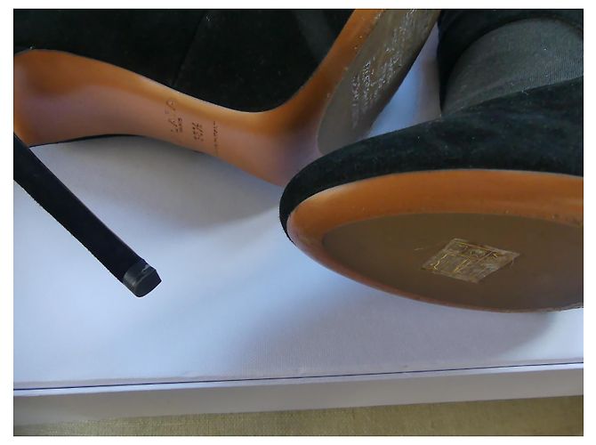 Stivaletti Alaïa in camoscio nero - vista 8