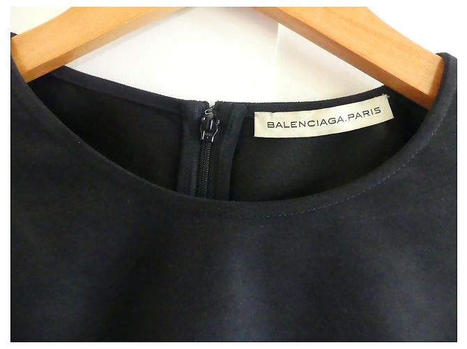 Balenciaga Oberteil Schwarz aus Polyester - Ansicht 4