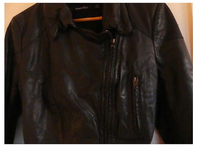 Muubaa Lederjacke Perfecto in Schwarz - Ansicht 11