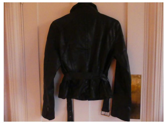 Muubaa Lederjacke Perfecto in Schwarz - Ansicht 3
