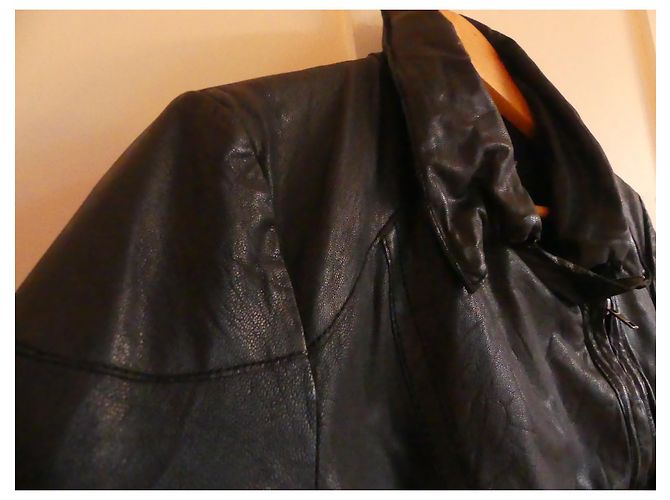 Muubaa Lederjacke Perfecto in Schwarz - Ansicht 10