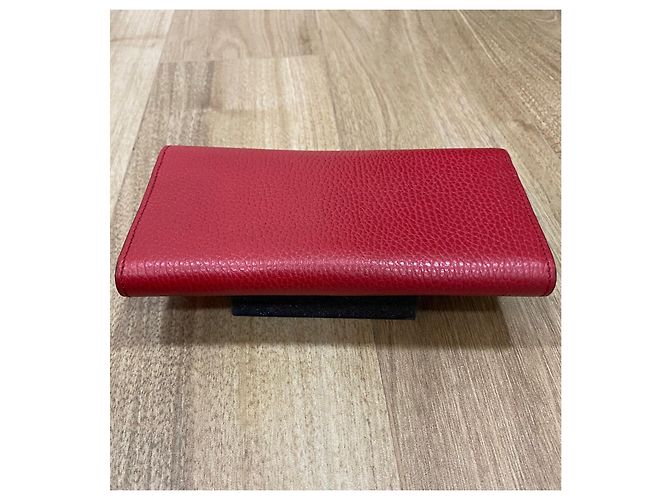 Cartera Continental Interlocking Gucci Roja de Cuero - vista 3