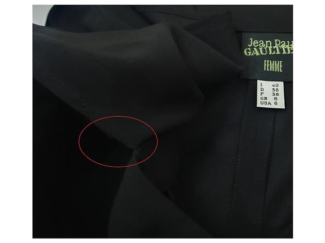 Jean Paul Gaultier Wollblazer schwarz - Ansicht 6
